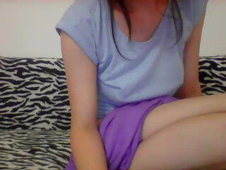 Nishi32 hot brunette girl passionately jerks off her cunt