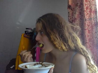 orange girl1 luxurious lady gently masturbates pussy