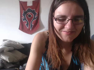 rachou1 passionate skin jumps on a dildo