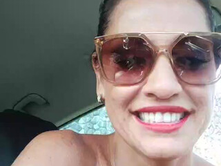 selene1975 full breasted girl caresses shaved cunt