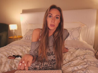 SexySabotage adorable female fingers her anus