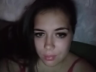 TaraRid hot lady squeezes tits in the kitchen