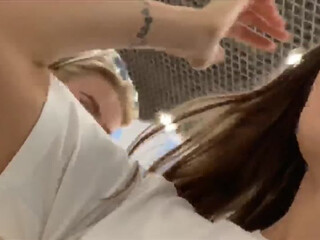 TreshGirls handjob in front of the camera