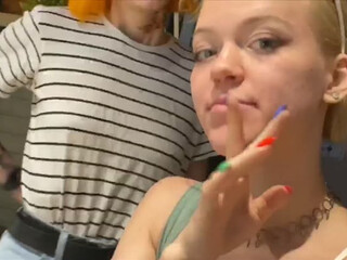 TreshGirls Lustful brunette pampers anal with sex toys