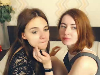 VienaNelsa cute bitch bares shaved holes