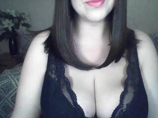 VikaBigSize awesome brown girl in white stockings tickles her cap delicately