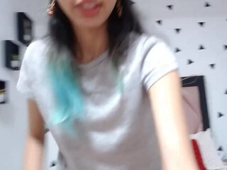 Blair83 attractive babe caresses lips sex