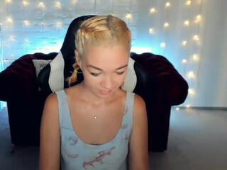 EllaSunn Cute woman fucks without taking off her panties