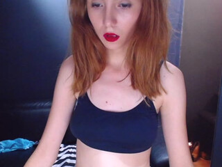 EvaClaire cute baby fucks herself with black dildo fingers