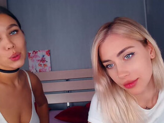 GayanaArno stroking boobs