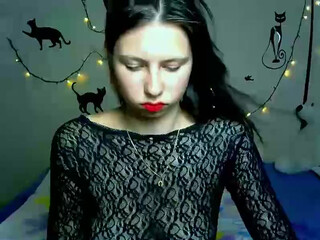 Holly Mo modest babe tickles clit