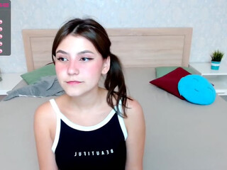LiliLisel cute wench pulls vagina with phallus