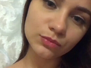 LittleLady20 busty girl fingering her pussy with a vibrator