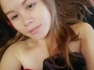 Loveckaa cute with pigtails jumps on sex toy