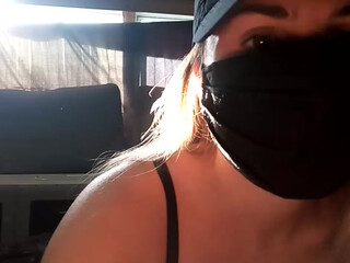 PrincessMarta great bitch wore a mask and fucks with a toy