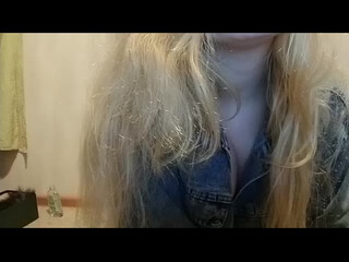 sweetiemua blonde slut caresses shaved cunt