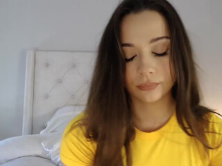 The GOAT girl with a beautiful body performs a striptease