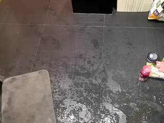 tim hefner black-haired beauty inimitably caresses herself