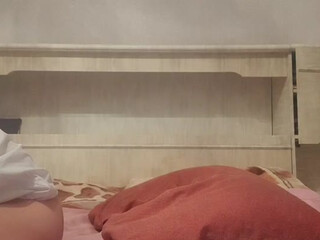 Verahairy full breasted girl caresses shaved cunt