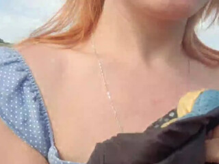 Verahairy cute brunette with natural tits chatting in fries