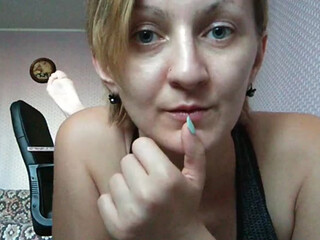 Zarevna sexy chick caresses pussy and nipples