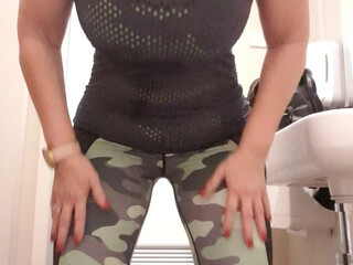 sexymatureaussielady manyvids onlyfans imposing mare jerks off both holes