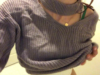 aidrafoxx manyvids onlyfans skinny chick masturbates through her pussy panties