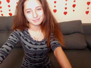 Beauty Adele webcam show gorgeous bitch bares her breasts