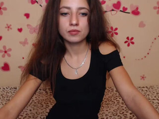 Beauty Adele webcam show young babe jerks both holes