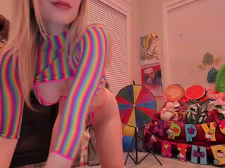 Birthday webcam show  private  with a toy