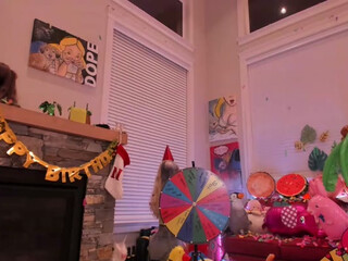 Birthday webcam show Vulgar female