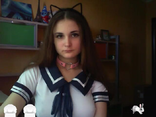 BLACKBLANCA webcam show openwork wench in stockings coyly changes poses and strokes shaved pussy