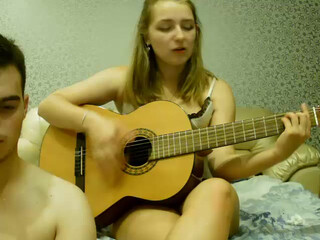 CatsDuet webcam show cute brunette sucking dick