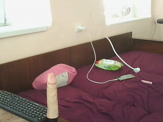 Irishka webcam show sexy blonde hard jerks both holes