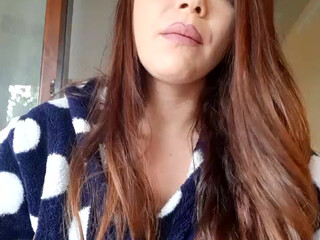 just ELLA webcam show white-haired slut fucks with phallus