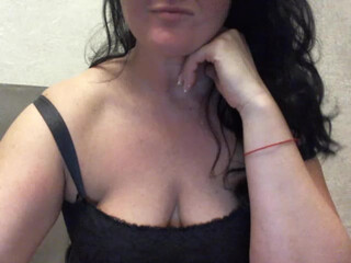 Krisskissb webcam show busty young lady caresses nipples