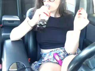 KristyMiss webcam show with a toy