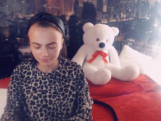 Livia D webcam show beauty fucks with a rubber doll