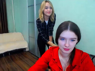 Naughty3Girls webcam show hot slut caresses big tits