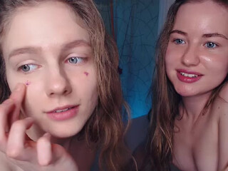 NikolKim webcam show the charming female masturbates both holes