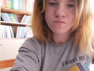 PrettyVoron webcam show sexy nymph excites with delicious tits