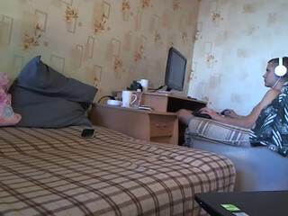 SexyTeam webcam show luscious whore rubs boobs with oil