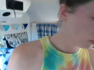 Sky Smith webcam show cute girl shows sexy body