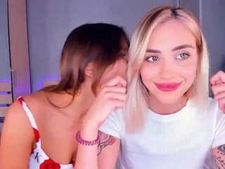 TonsyKaprina webcam show petite brunette babe sucking dildo