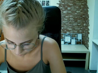 Votre Monde webcam show openwork blonde erotically moving in front of the camera