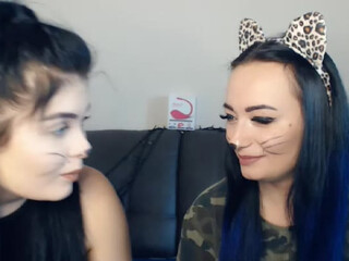 xBlackCats webcam show charming bitch spreads her legs