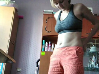 Zarevna webcam show busty babe caresses nipples