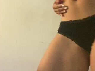 mslightskinone onlyfans cute babe in stockings massages vagina with hand