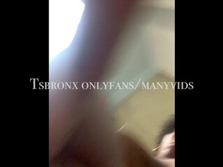 TSBronx onlyfans big boobed chick jerking off her cunt