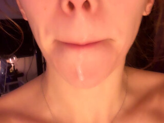 miabandini69 onlyfans ardent young lady caresses big tits at work